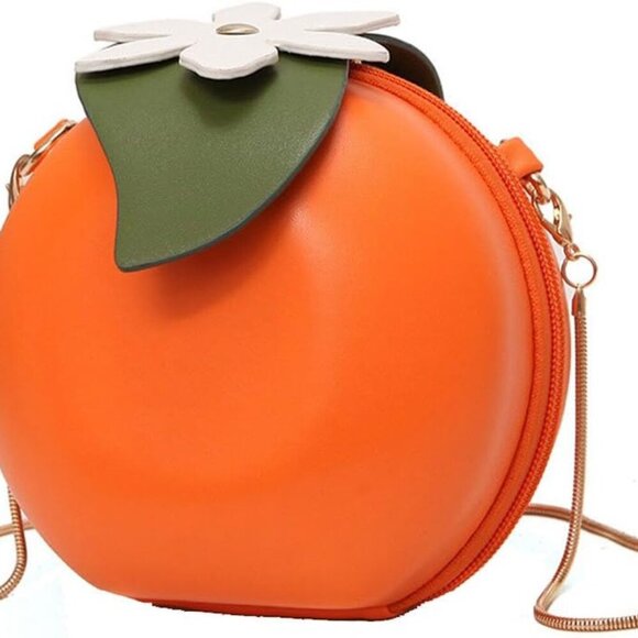 Fruit Pineapple Shaped Women Pu Leather Clutch Purse Cross Body Bag - Picture 1 of 7